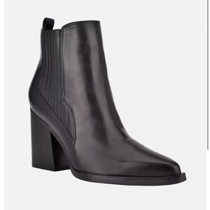 Marc Fisher Black Mayden Western Bootie - Sz 9.5